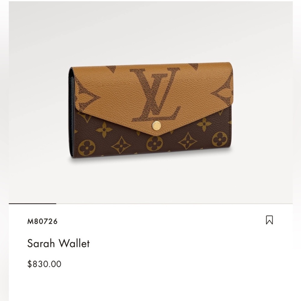 EUC Sarah Reverse Monogram wallet.  Giftable - Picture 10 of 10